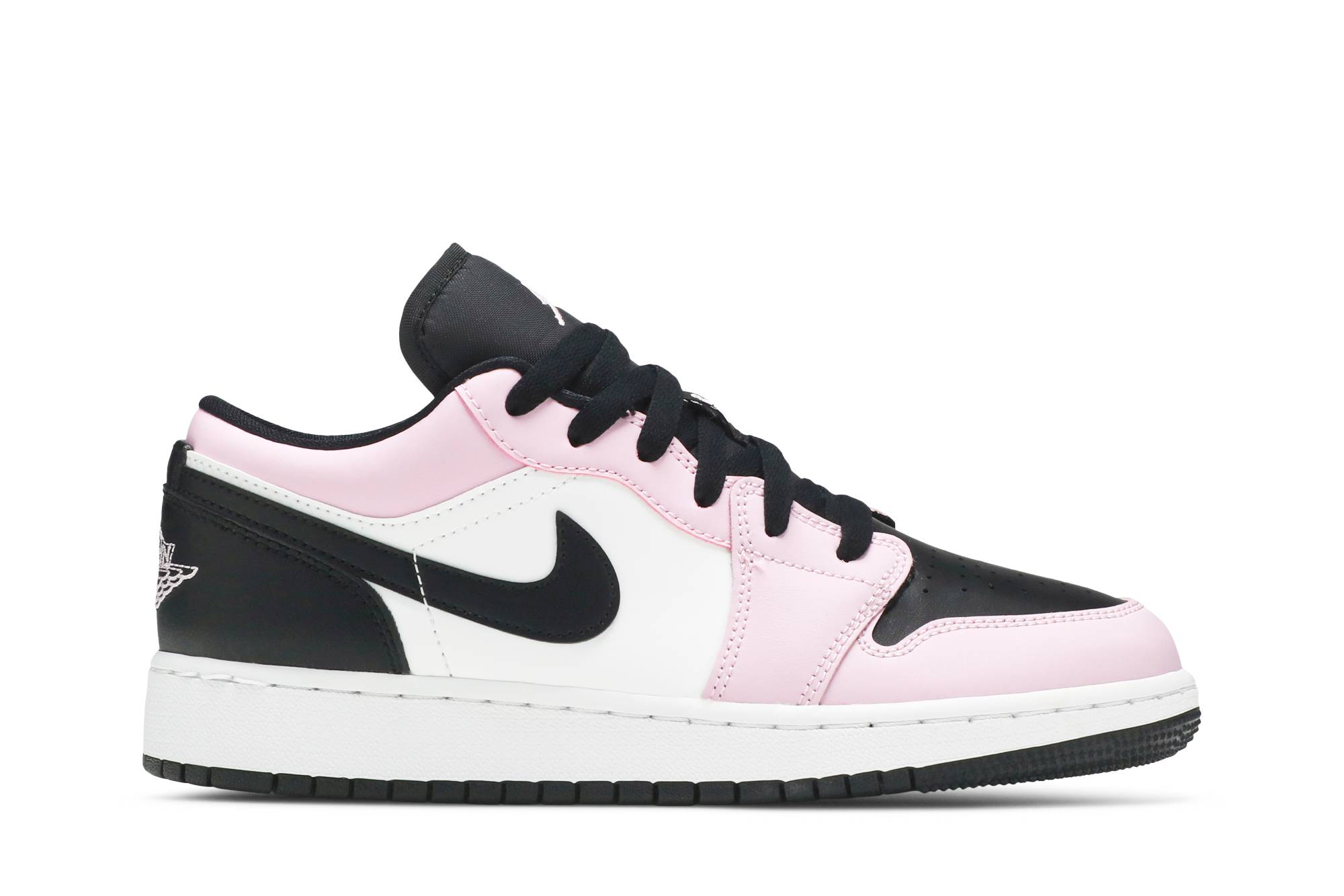 (Grade School) Air Jordan 1 Low Light Arctic Pink 554723-601 Skidge