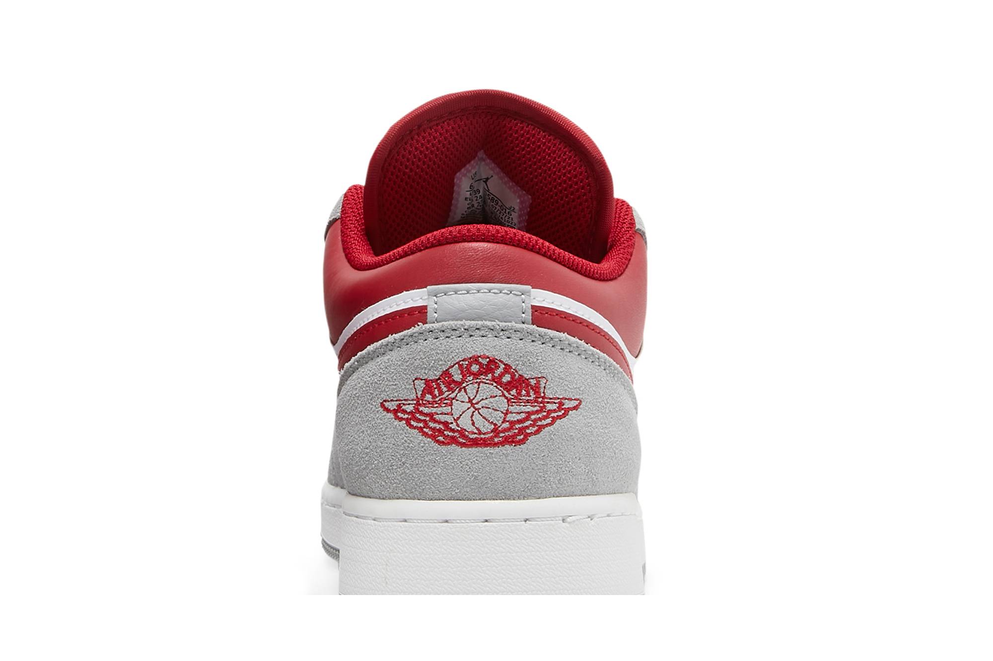 (Grade School) Air Jordan 1 Low SE 'Light Smoke Grey Gym Red' DM0589-016 - Image 7