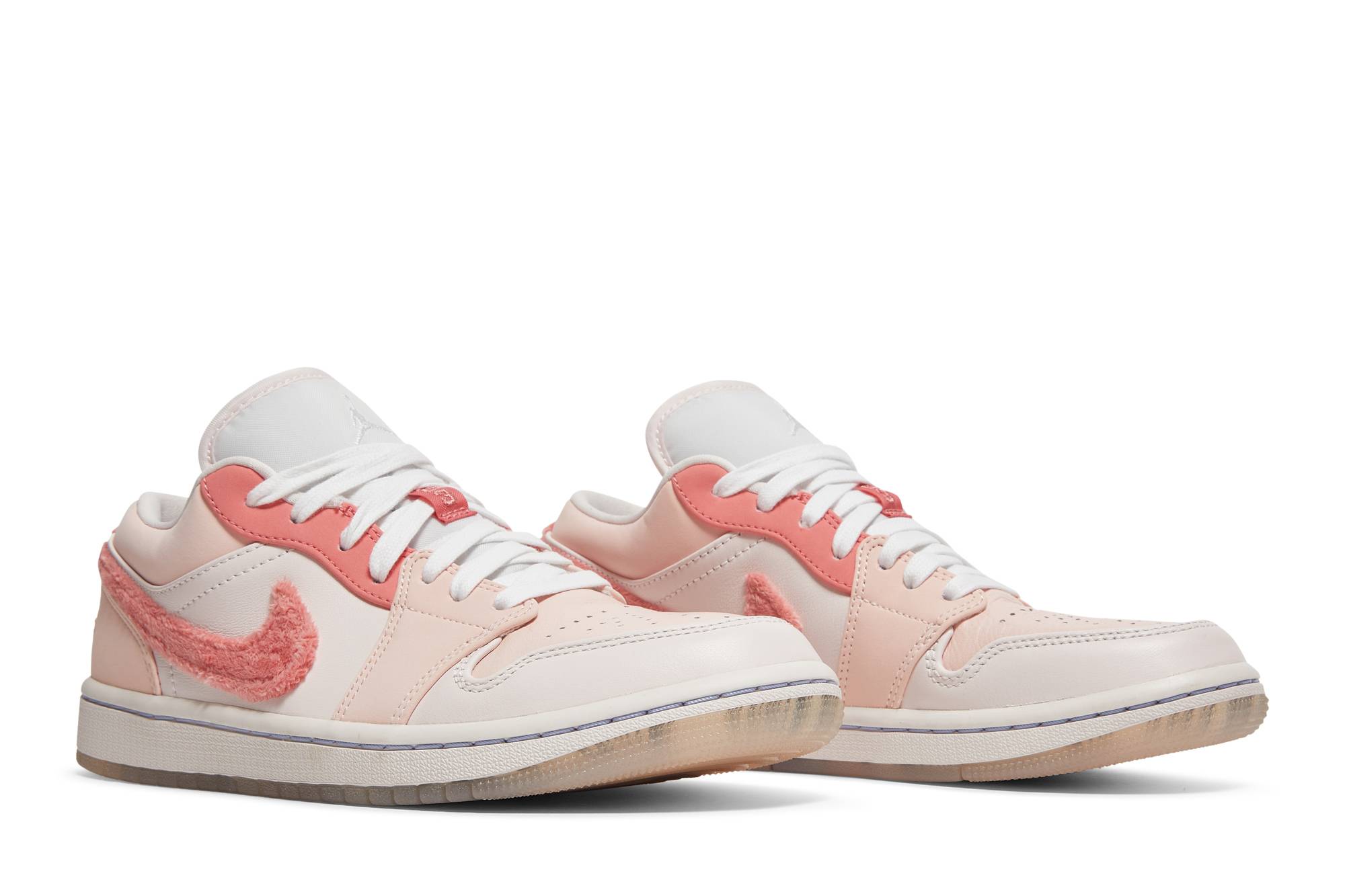 (Women) Air Jordan 1 Low SE Mighty Swooshers Pink DM5443-666 Nicesnk - Image 8