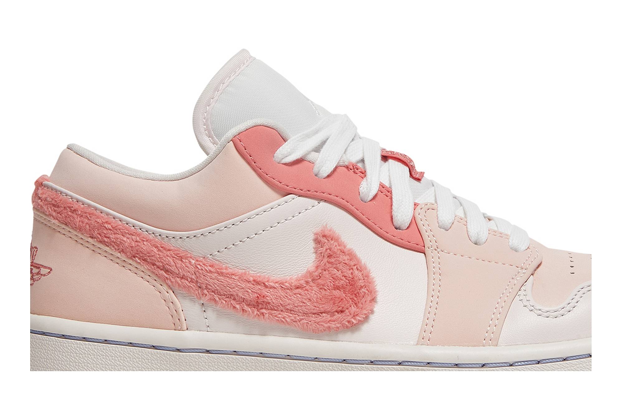 (Women) Air Jordan 1 Low SE Mighty Swooshers Pink DM5443-666 Nicesnk - Image 2