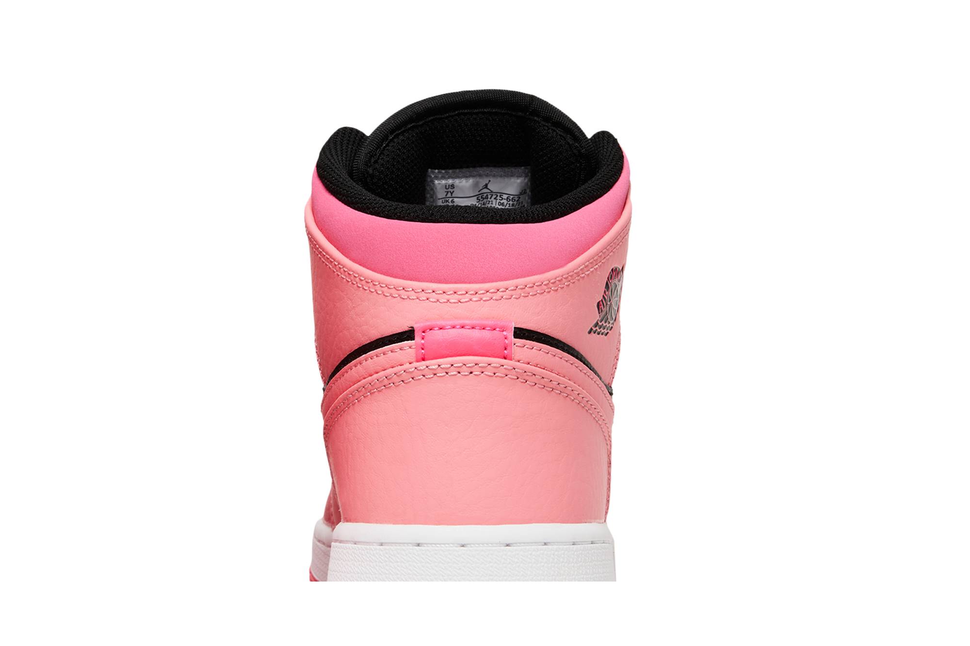 (Grade School) Air Jordan 1 Mid 'Coral Chalk' 554725-662 - Image 7