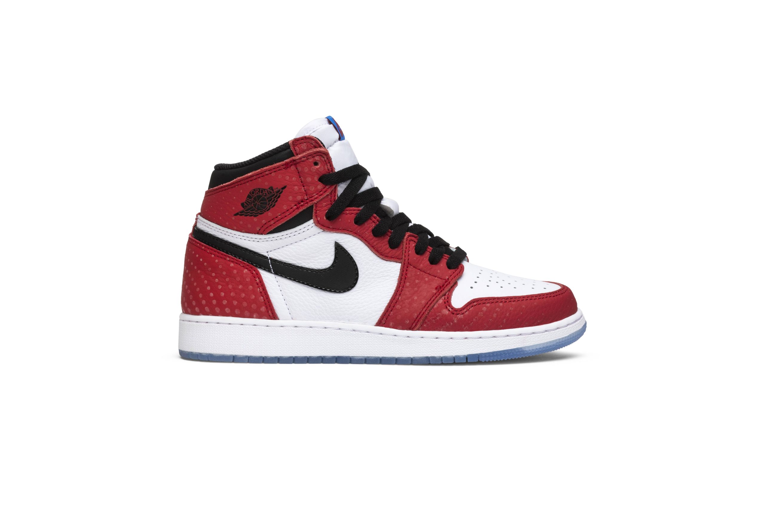 (Grade School) Air Jordan 1 Retro High Spider-Man Origin Story 575441-602 Skidge