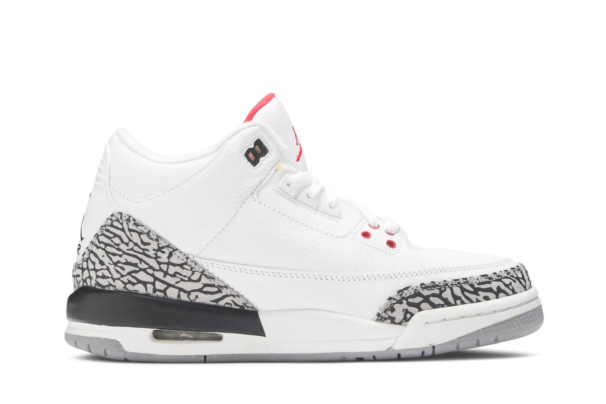 (Grade School) Air Jordan 3 Retro 2011 White Cement 398614-105 Skidge