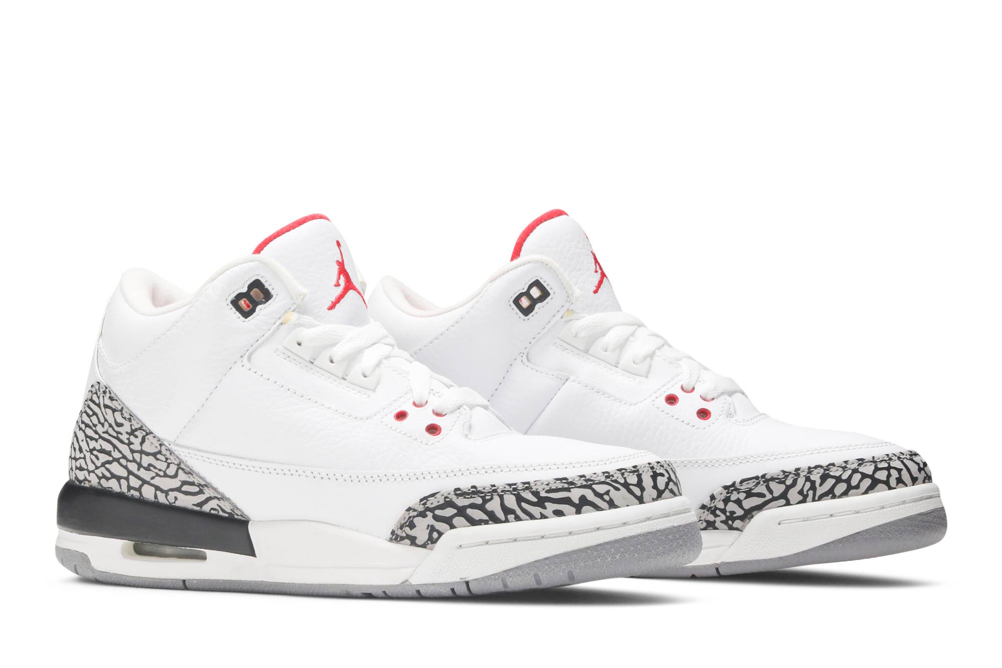 (Grade School) Air Jordan 3 Retro 2011 White Cement 398614-105 Skidge - Image 8