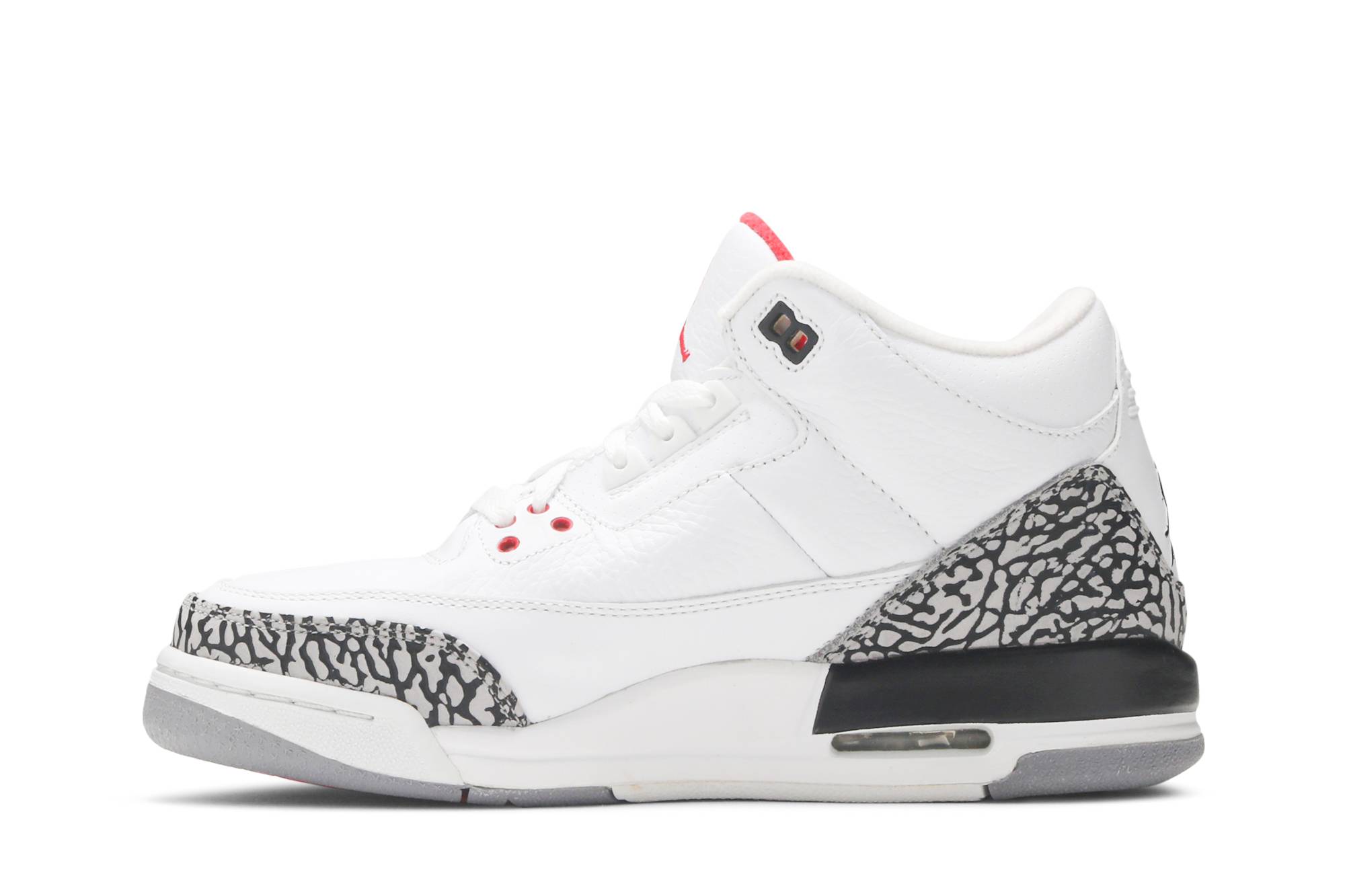 (Grade School) Air Jordan 3 Retro 2011 White Cement 398614-105 Skidge - Image 3