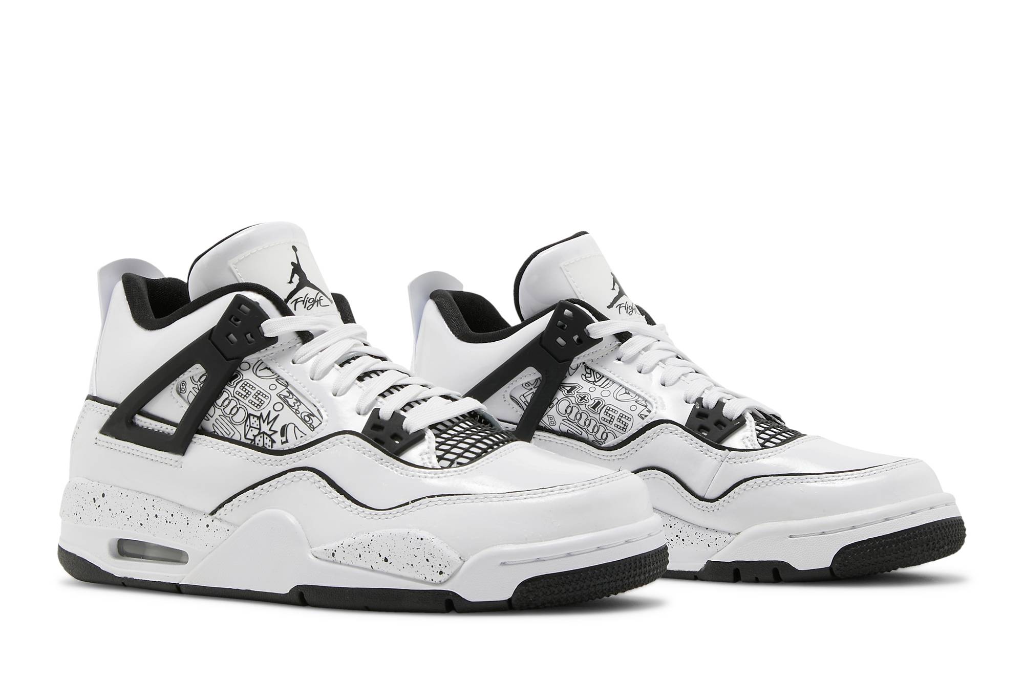 (Grade School) Air Jordan 4 Retro DIY DC4101-100 Skidge - Image 8