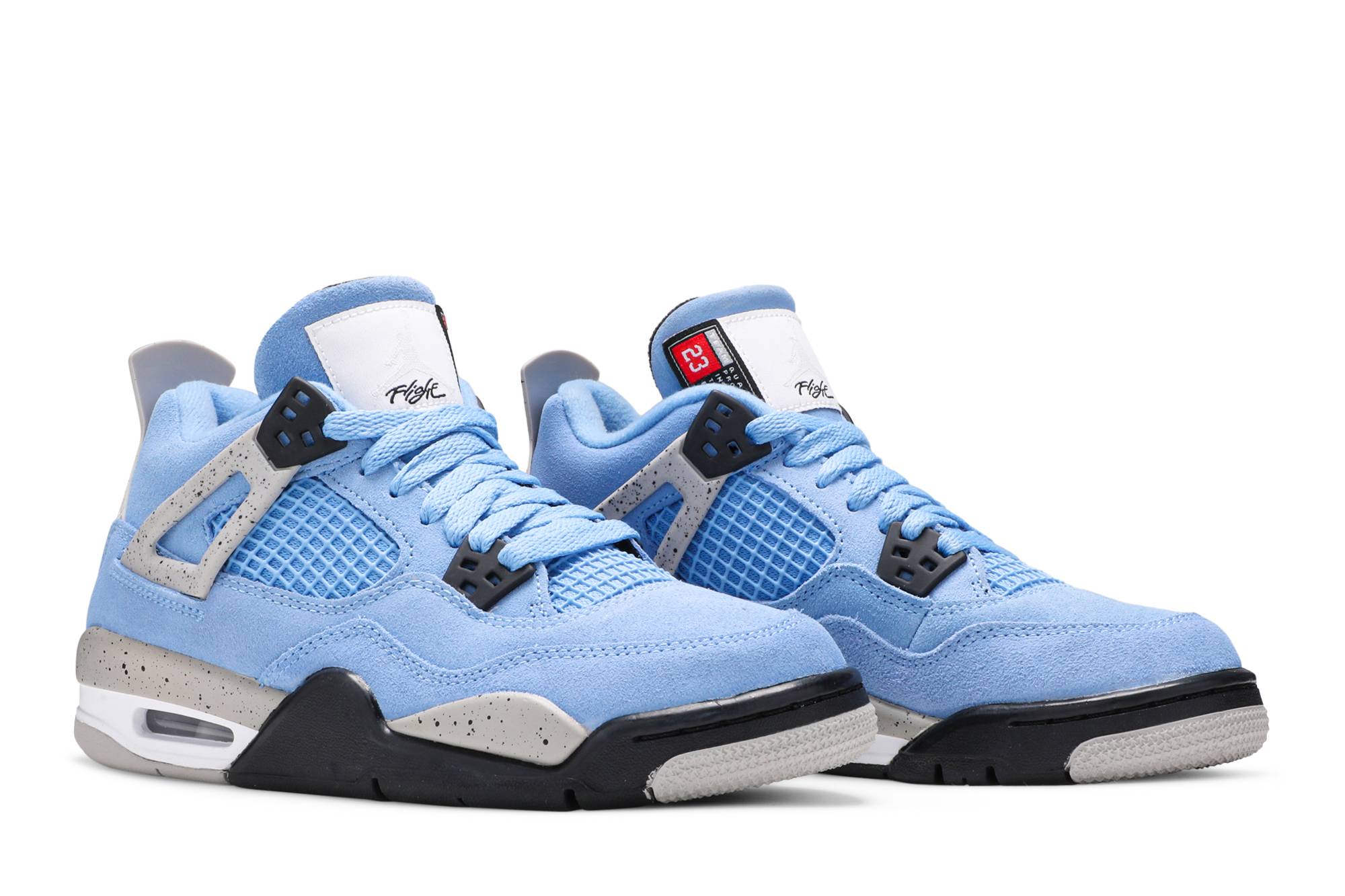 (Grade School) Air Jordan 4 Retro University Blue 408452-400 Skidge - Image 8