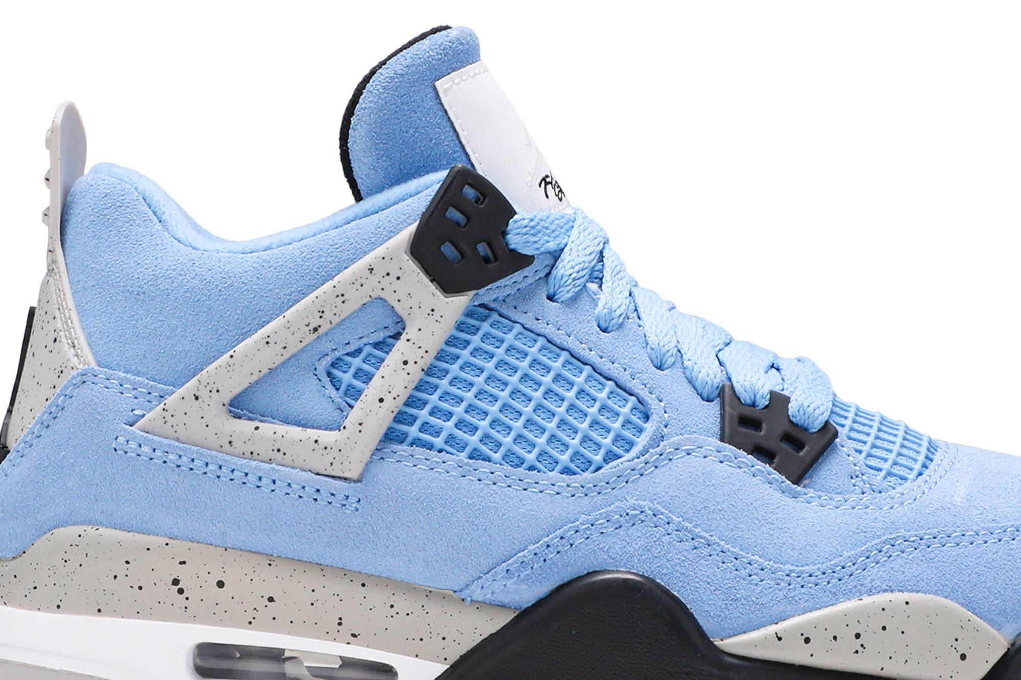 (Grade School) Air Jordan 4 Retro University Blue 408452-400 Skidge - Image 2