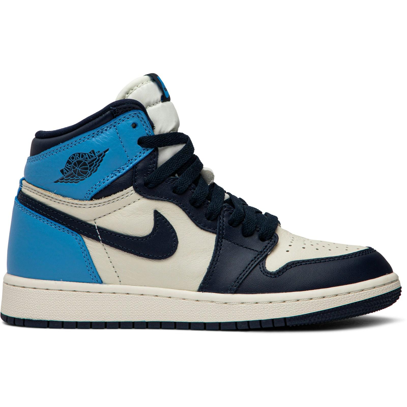 (Grade School) Air Jordan 1 Retro High OG Obsidian 575441-140 Skidge