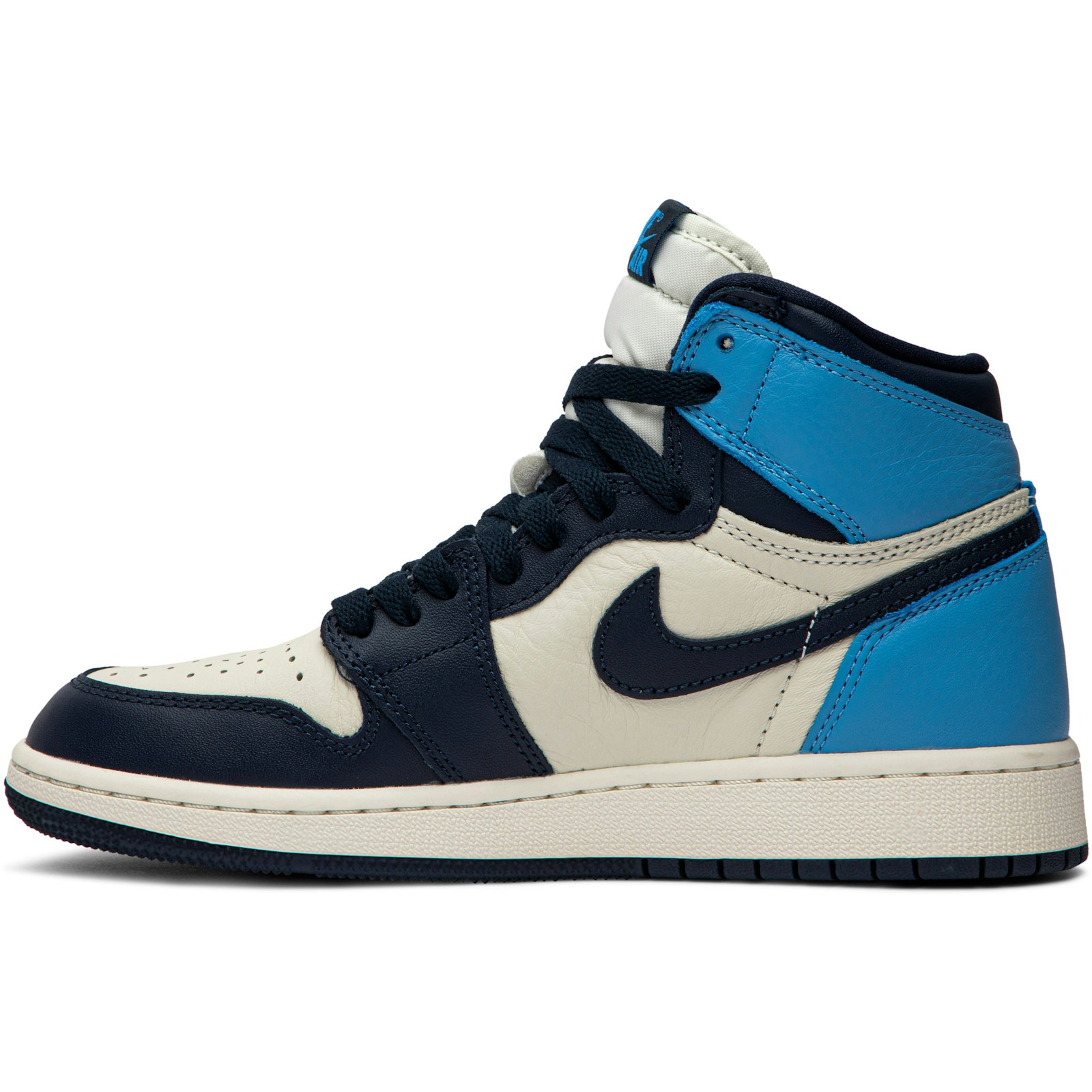 (Grade School) Air Jordan 1 Retro High OG Obsidian 575441-140 Skidge - Image 3