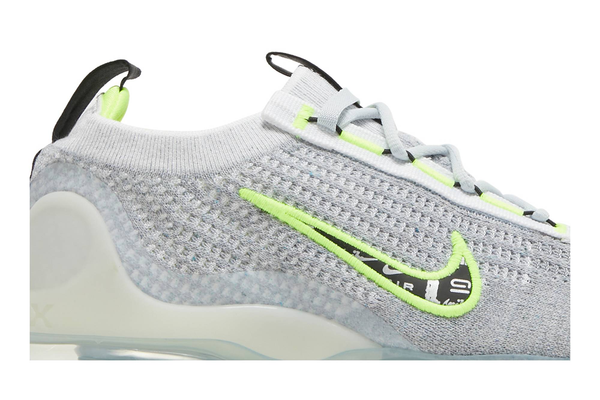 Nike Air VaporMax 2021 FK 'Wolf Grey White Volt' DH4085-001 - Image 2