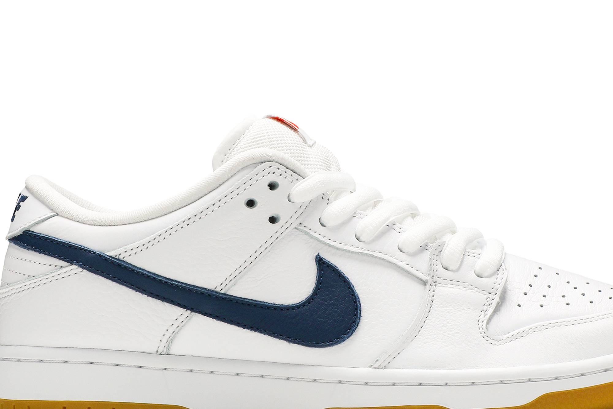 Nike SB Dunk Low Pro ISO Orange Label White Navy CZ2249-100 Skidge - Image 2