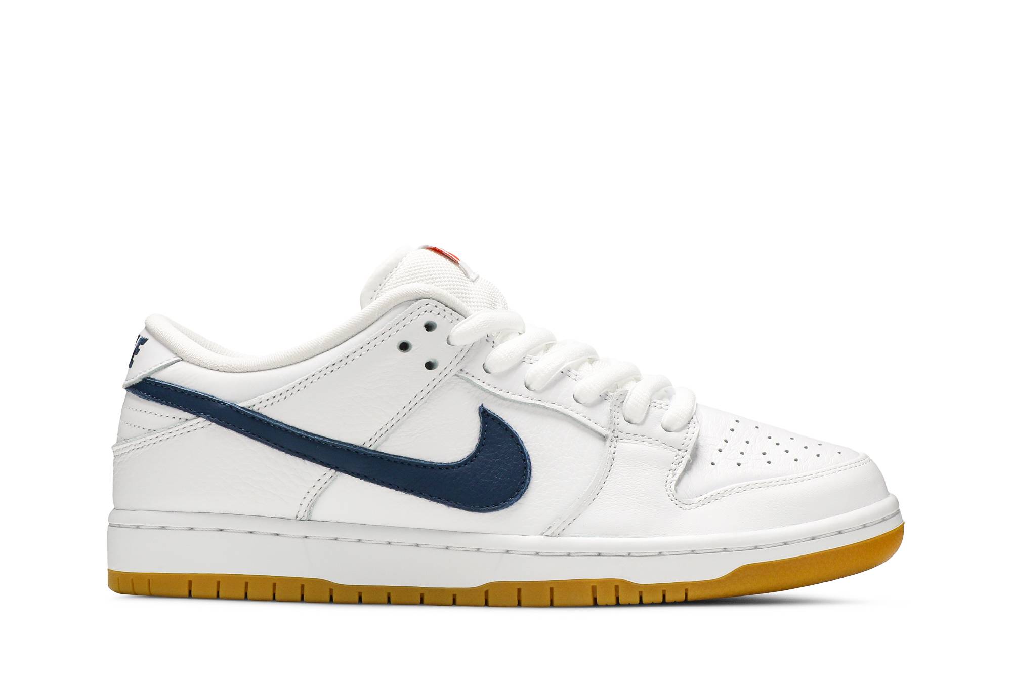 Nike SB Dunk Low Pro ISO Orange Label White Navy CZ2249-100 Skidge