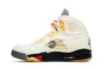 Off-White x Air Jordan 5 SP ‘Sail’ [also worn by DJ Love] DH8565-100 Wabasta store