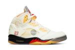 Off-White x Air Jordan 5 SP ‘Sail’ [also worn by DJ Love] DH8565-100 Wabasta store