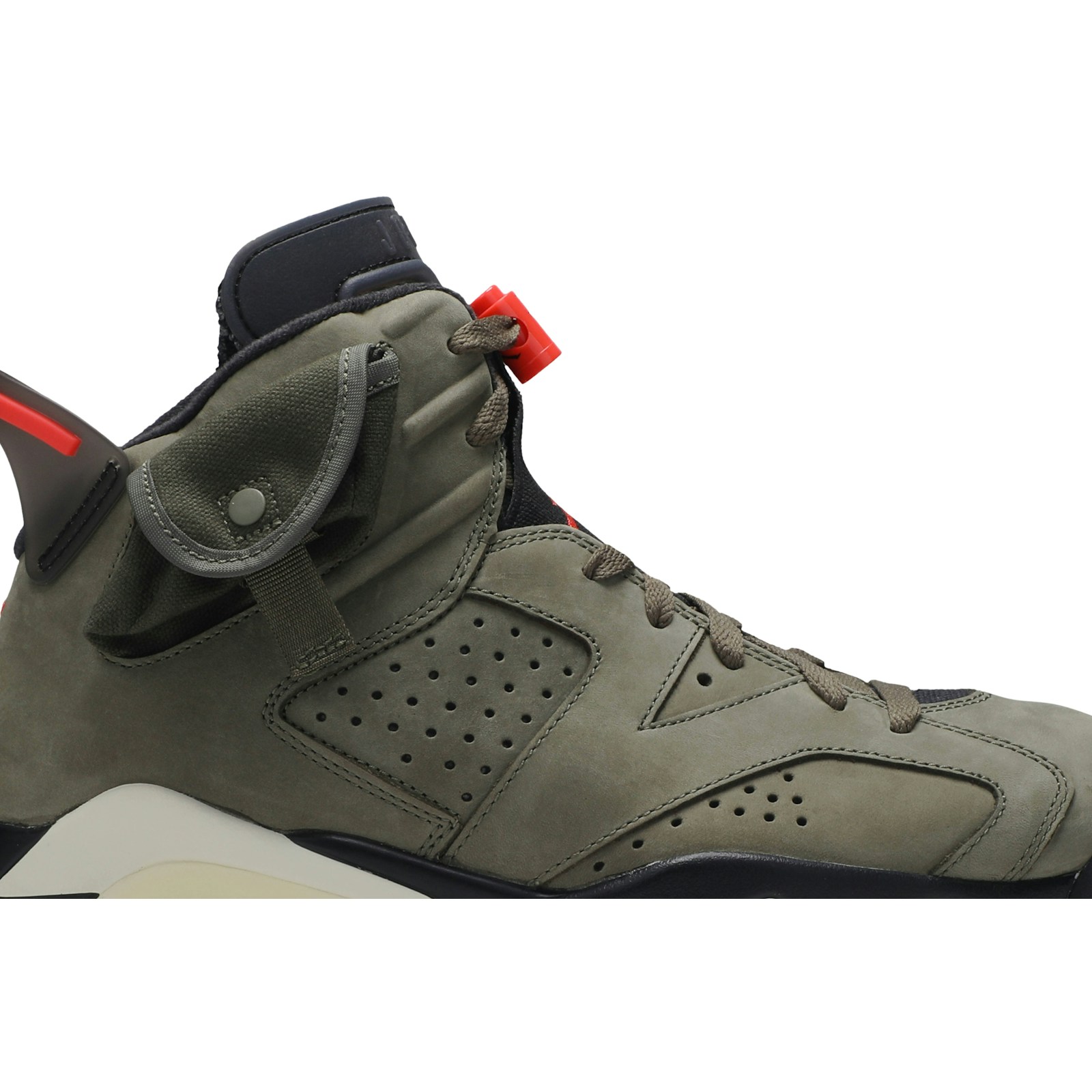 Travis Scott x Air Jordan 6 Retro Olive CN1084-200 Skidge - Image 2