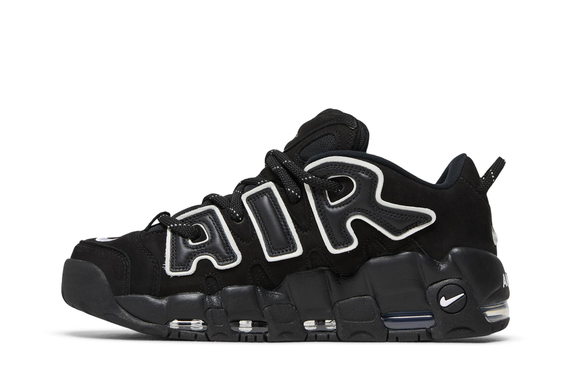 AMBUSH x Nike Air More Uptempo Low 'Black' FB1299-001 - Image 3