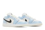 (GS) Air Jordan 1 Low ‘Ice Blue’ 554723-401 WABT