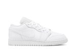 (GS) Air Jordan 1 Low Triple White 553560-130 WABT