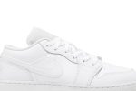 (GS) Air Jordan 1 Low Triple White 553560-130 WABT