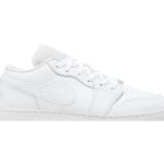 (GS) Air Jordan 1 Low Triple White 553560-130 WABT