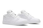 (GS) Air Jordan 1 Low White Black 553560-101 WABT