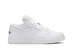 (GS) Air Jordan 1 Low White Black 553560-101 WABT