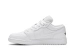 (GS) Air Jordan 1 Low White Black 553560-101 WABT