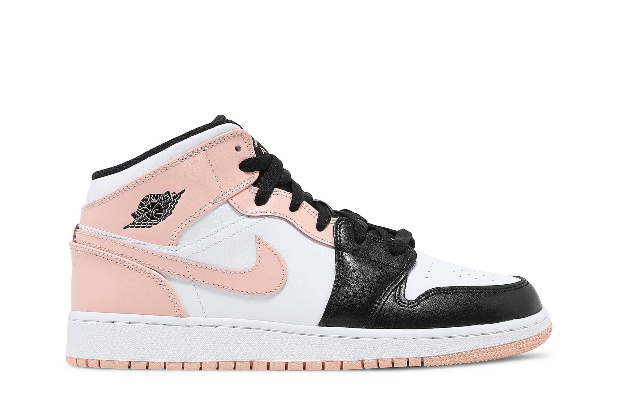 (Grade School) Air Jordan 1 Mid Crimson Tint 554725-133 Skidge