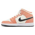 (GS) Air Jordan 1 Mid Orange Suede DV1336-800 WABT