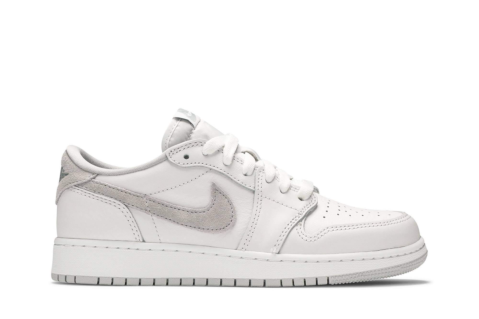 (Grade School) Air Jordan 1 Retro Low OG Neutral Grey 2021 CZ0858-100 Skidge