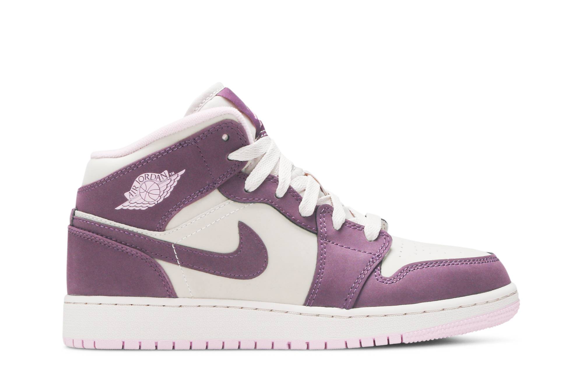 (Grade School) Air Jordan 1 Retro Mid 'Pro Purple' 555112-500
