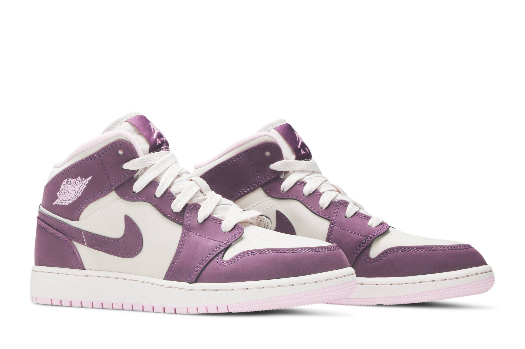 (Grade School) Air Jordan 1 Retro Mid 'Pro Purple' 555112-500 - Image 8