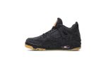 (GS) Levis x Air Jordan 4 Retro Black Denim (Levis Tag) AQ9103-001 WABT