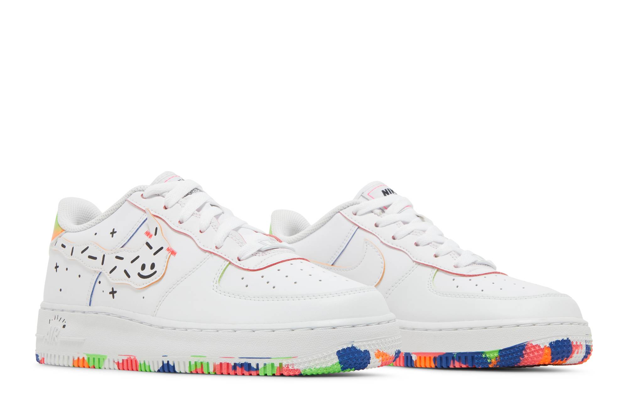 (Grade School) Nike Air Force 1 Low 'Kids Drawing' DV1366-111 - Image 8