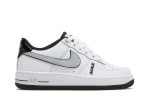 (GS) Nike Air Force 1 Low LV8 White Wolf Grey Black DO3809-101 WABT