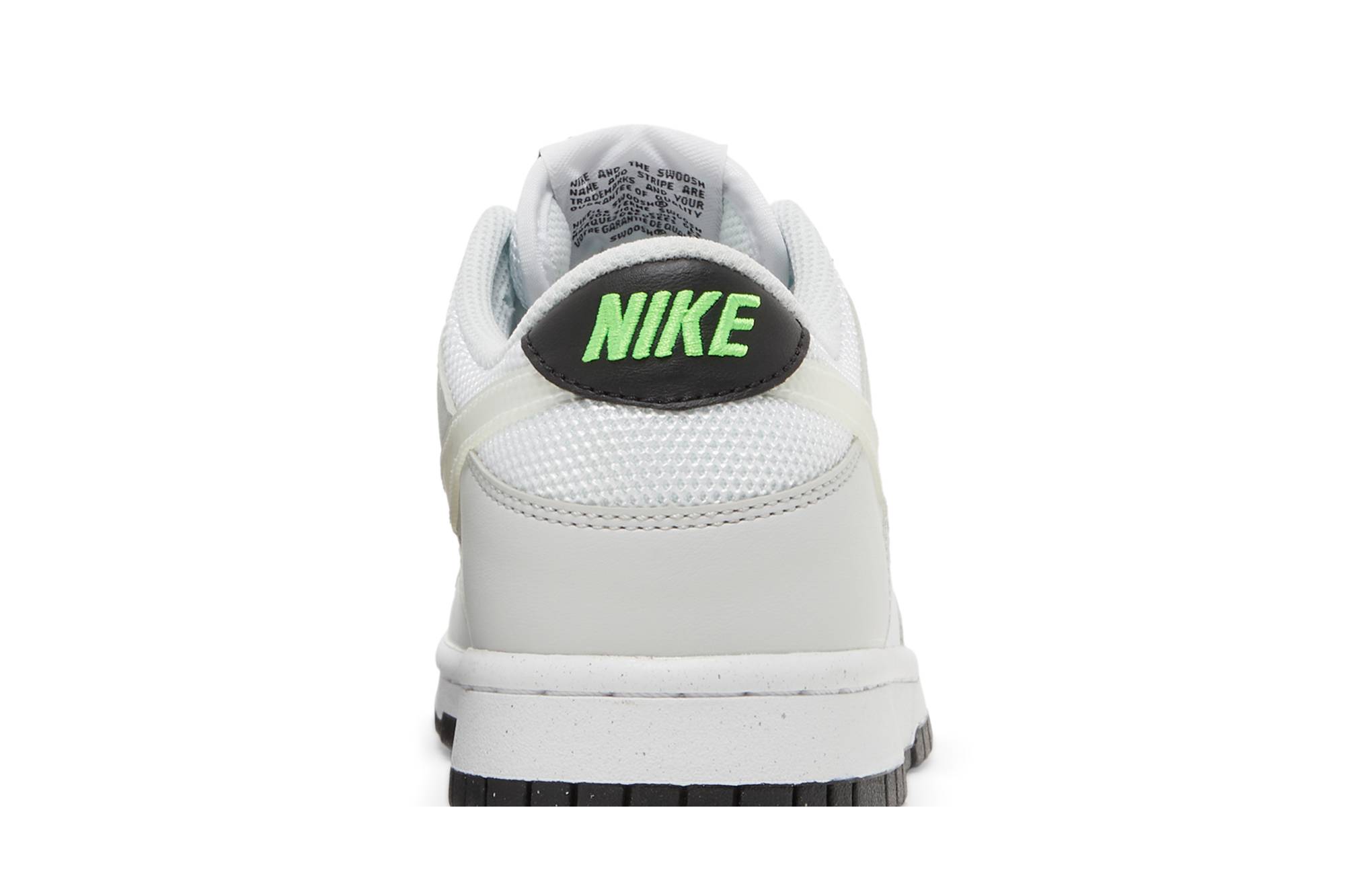 (Grade School) Nike Dunk Low Glitch Swoosh DV3033-001 Skidge - Image 7