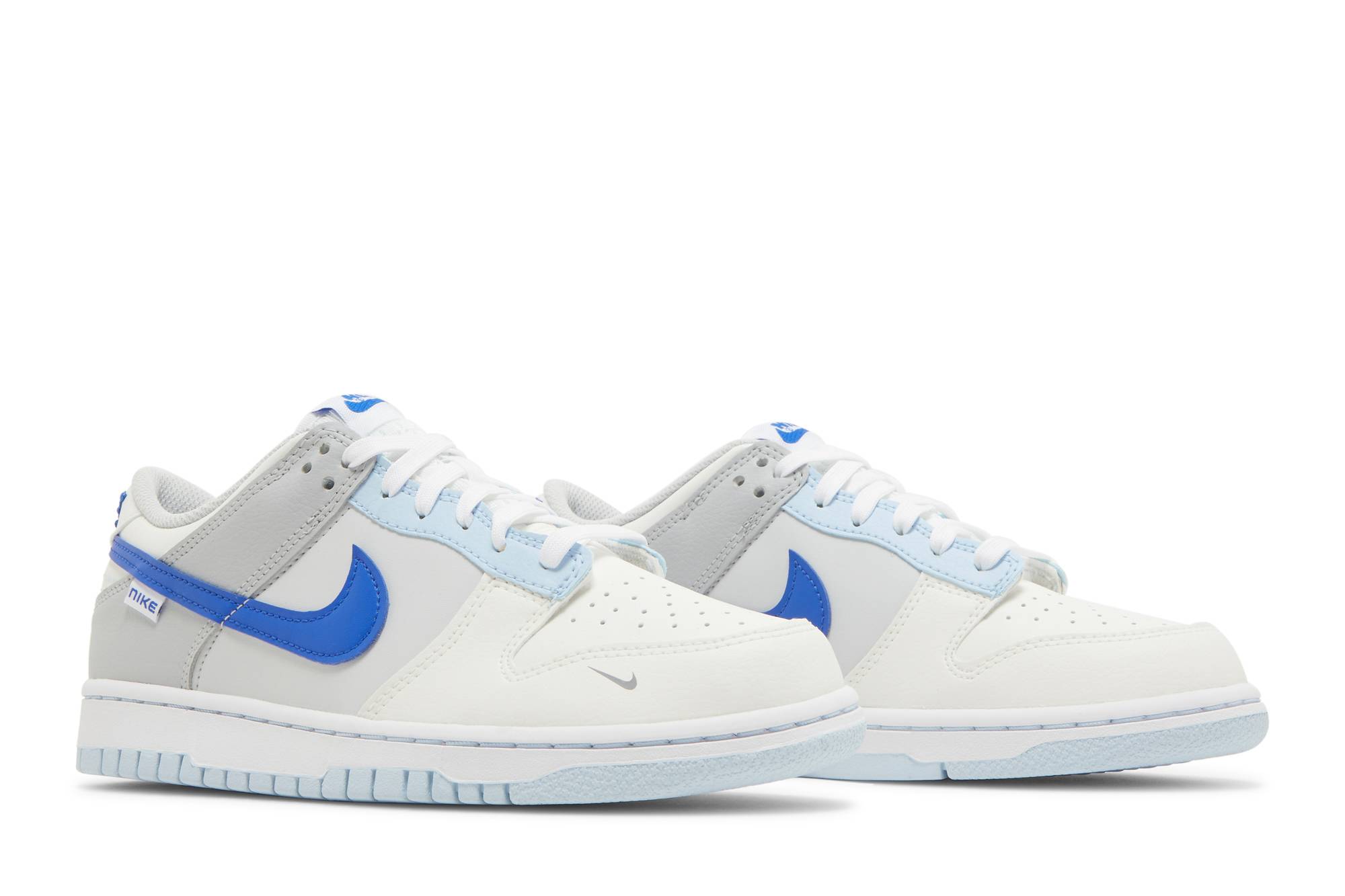 (Grade School) Nike Dunk Low 'Ivory Hyper Royal' FB1843-141 - Image 8