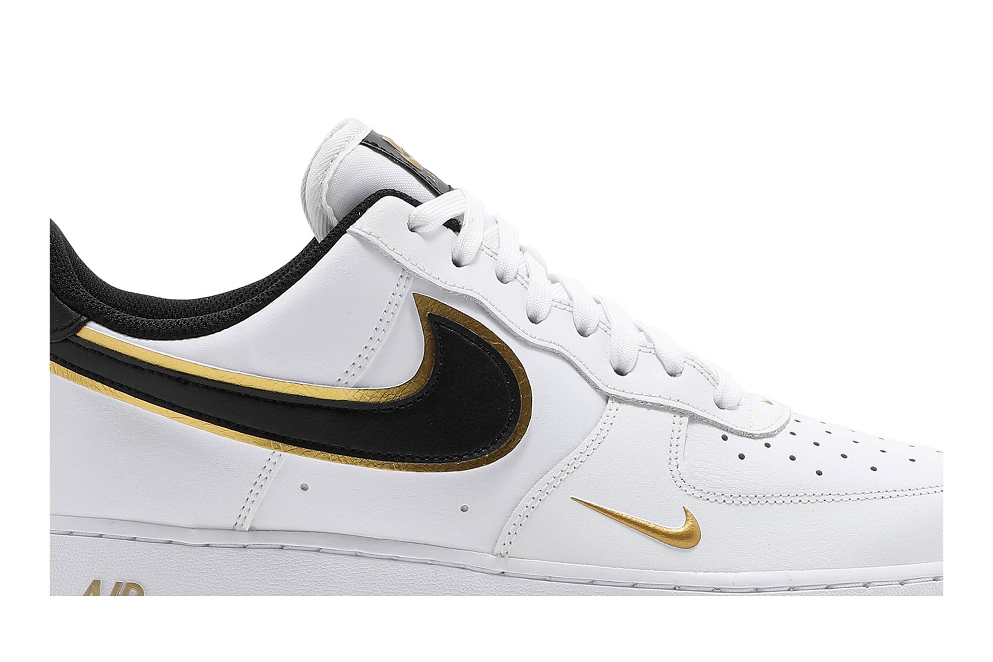 Nike Air Force 1 '07 LV8 'White Metallic Gold' DA8481-100 - Image 9