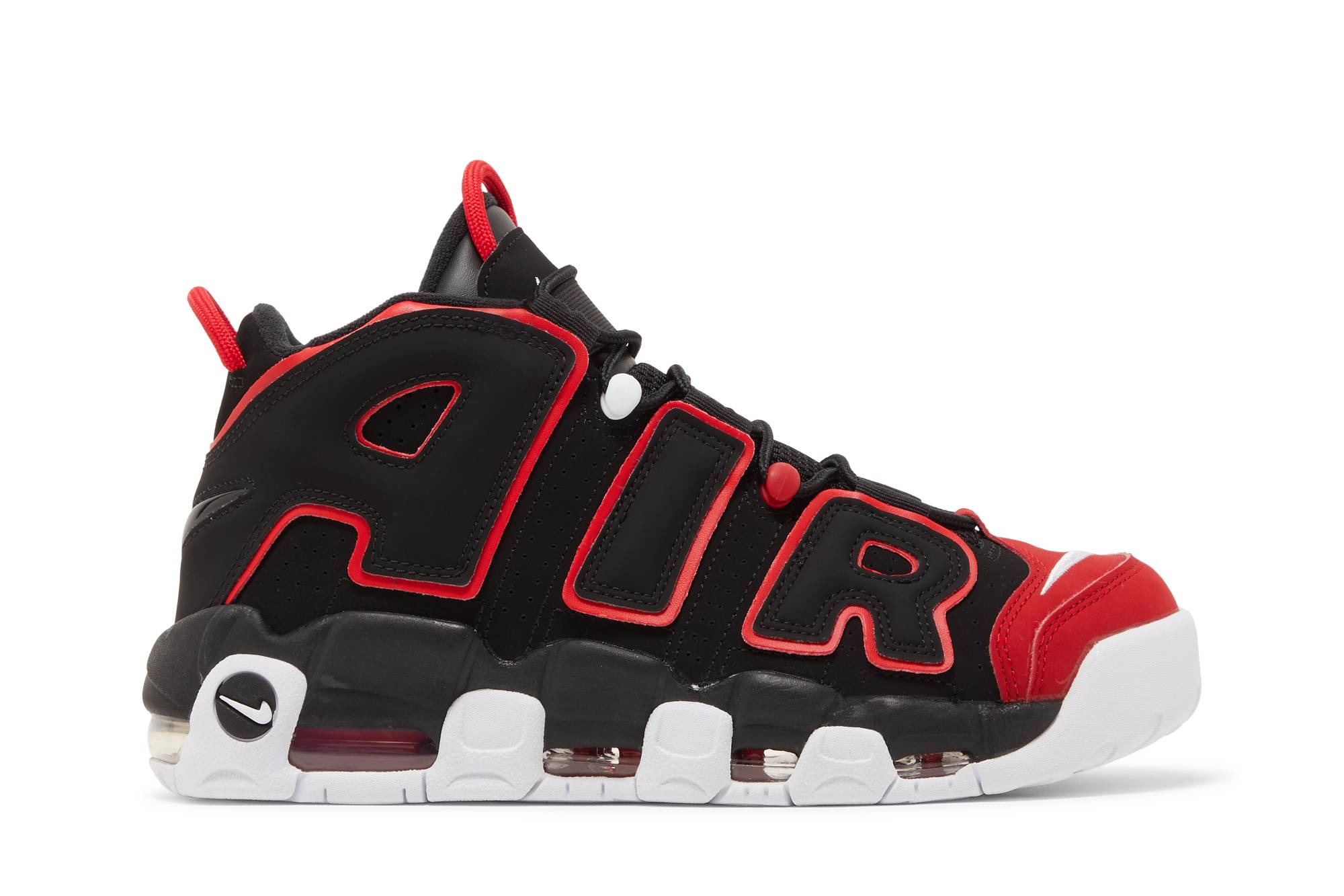 Nike Air More Uptempo 96 Red Toe FD0274-001 Skidge