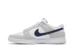 Nike Dunk Low White Grey Navy Aqua Mini Swoosh FJ4227-001 WABT