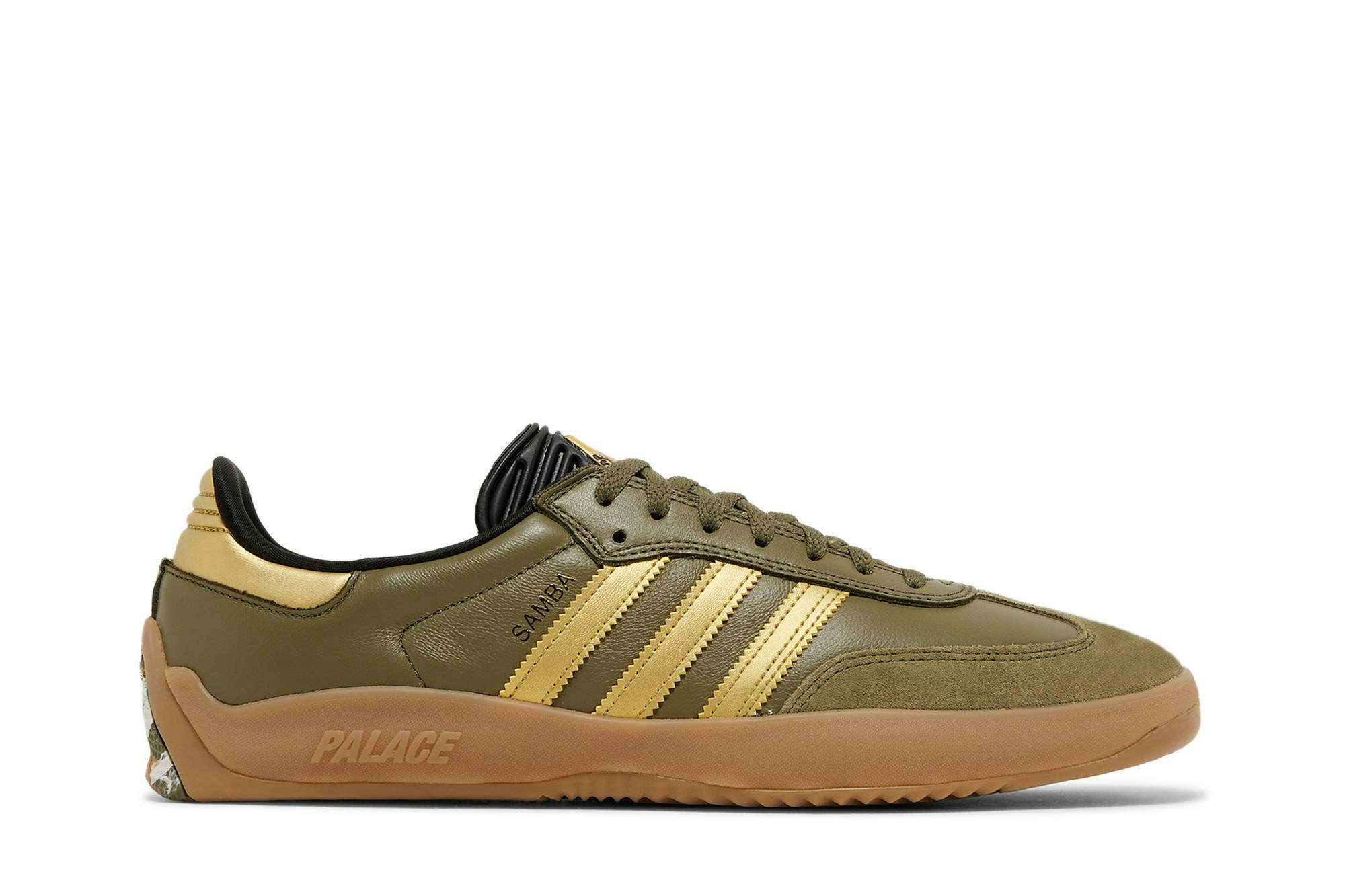 Palace x adidas Puig Samba 'Olive Gold' HQ6100