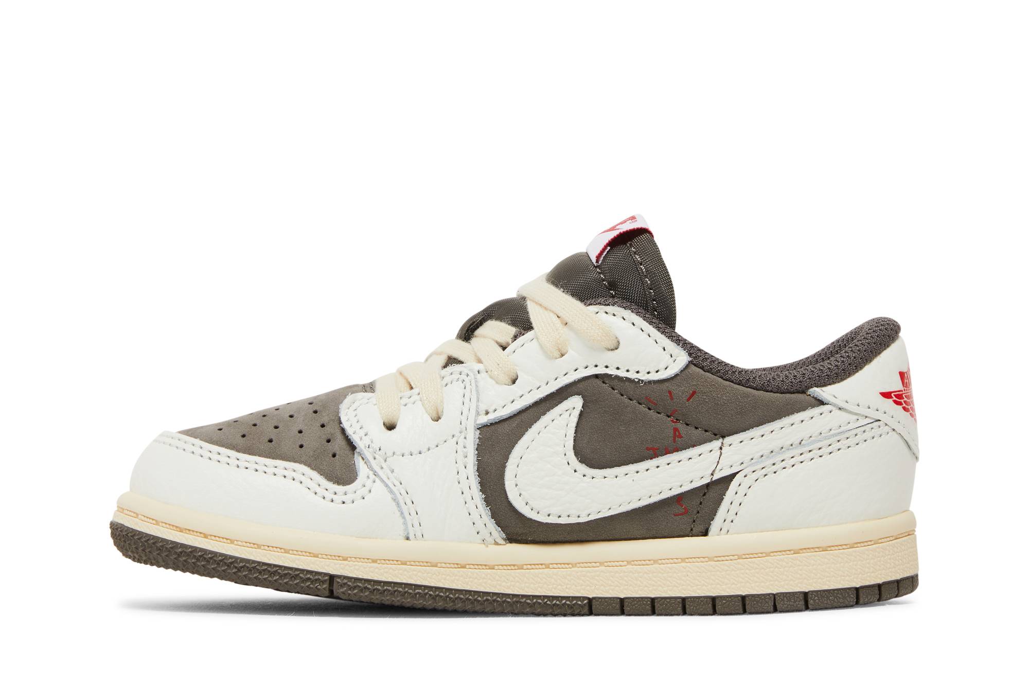 (Preschool) Travis Scott x Air Jordan 1 Low OG Reverse Mocha DO5442-162 Skidge - Image 3