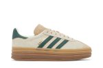 (W) adidas Gazelle Bold Cream Collegiate Green ID7056 WABT