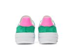 (W) adidas Gazelle Bold Green Lucid Pink IG3136 WABT