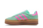 (W) adidas Gazelle Bold Pulse Mint Screaming Pink H06125 WABT