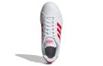 (W) adidas neo Grand Court White Red EE9688 WABT