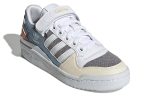 (W) adidas originals Forum Low Wear-resistant Non-Slip Casual Skateboarding Shoes White Blue Gray GZ4405 WABT