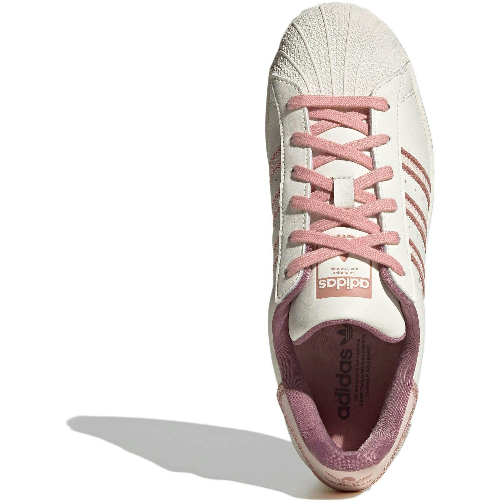 (Women) adidas Originals Superstar Shoes Cream White Pink IE5528 Nicesnk - Image 5