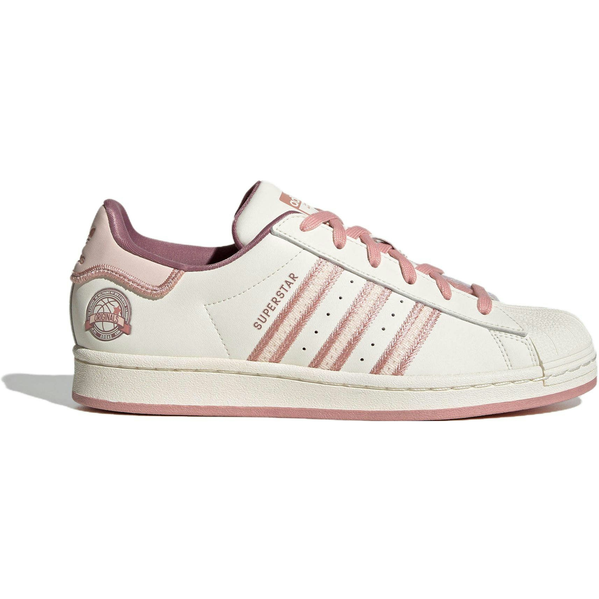 (Women) adidas Originals Superstar Shoes Cream White Pink IE5528 Nicesnk - Image 2
